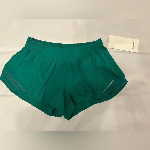 Lululemon Hotty Hot Low Rise Short-2.5-Teal Lagoon